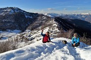 Alla piccola croce di cima Podona (1228 m) e alla grande croce dell’anticima (1183 m) da Salmezza l’8 marzo 2018 -  FOTOGALLERY